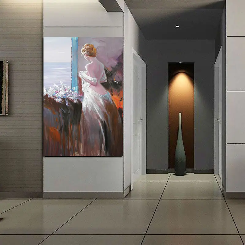 Портретные модные картины ручной работы декоративная картина для спальни боди