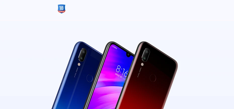 Глобальная версия, Xiaomi Redmi 7, 3 ГБ+ 32 ГБ, Восьмиядерный процессор Snapdragon 632, 4000 мАч, 6,26 дюйма, 19:9, полноэкранный, 12МП+ 2МП, мобильный телефон