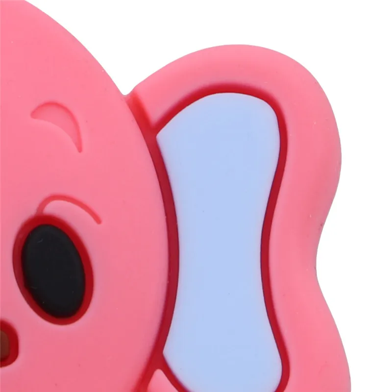 

High Quality Silicone Baby Teether Animal Elephant Chew Toys Teething Stick Toddler Teething Toys Baby Nursing Tool