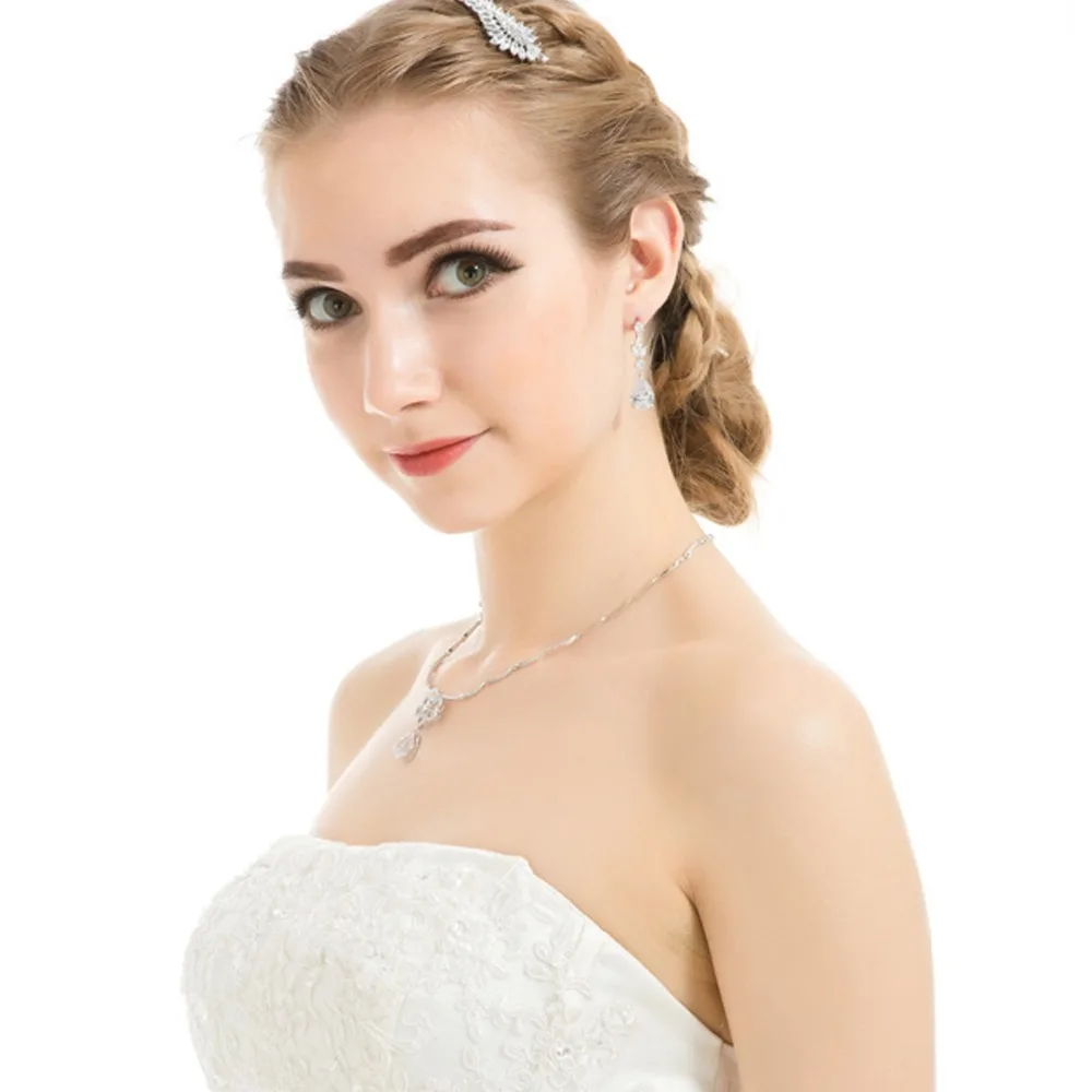 LUOTEEMI модные аксессуары для женщин свадебные невесты серьга бесплатная доставка