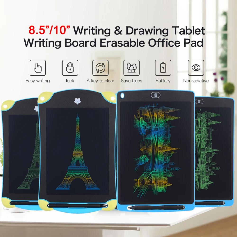 ЖК планшет для рисования 8 5 &quot/10&quot доска письма 10 дюймовый цифровой графический