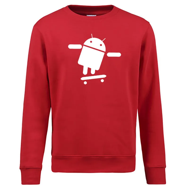 Мужская спортивная одежда Android robot 2019 толстовки Мужские Модные свитшоты с