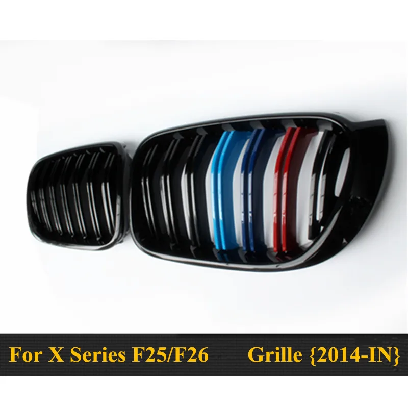X3M X4M стильный прочный ABS передний капот Гриль для 2014 2015 2016 BMW X4 F26 &amp X3 F25 LCI в м цвет