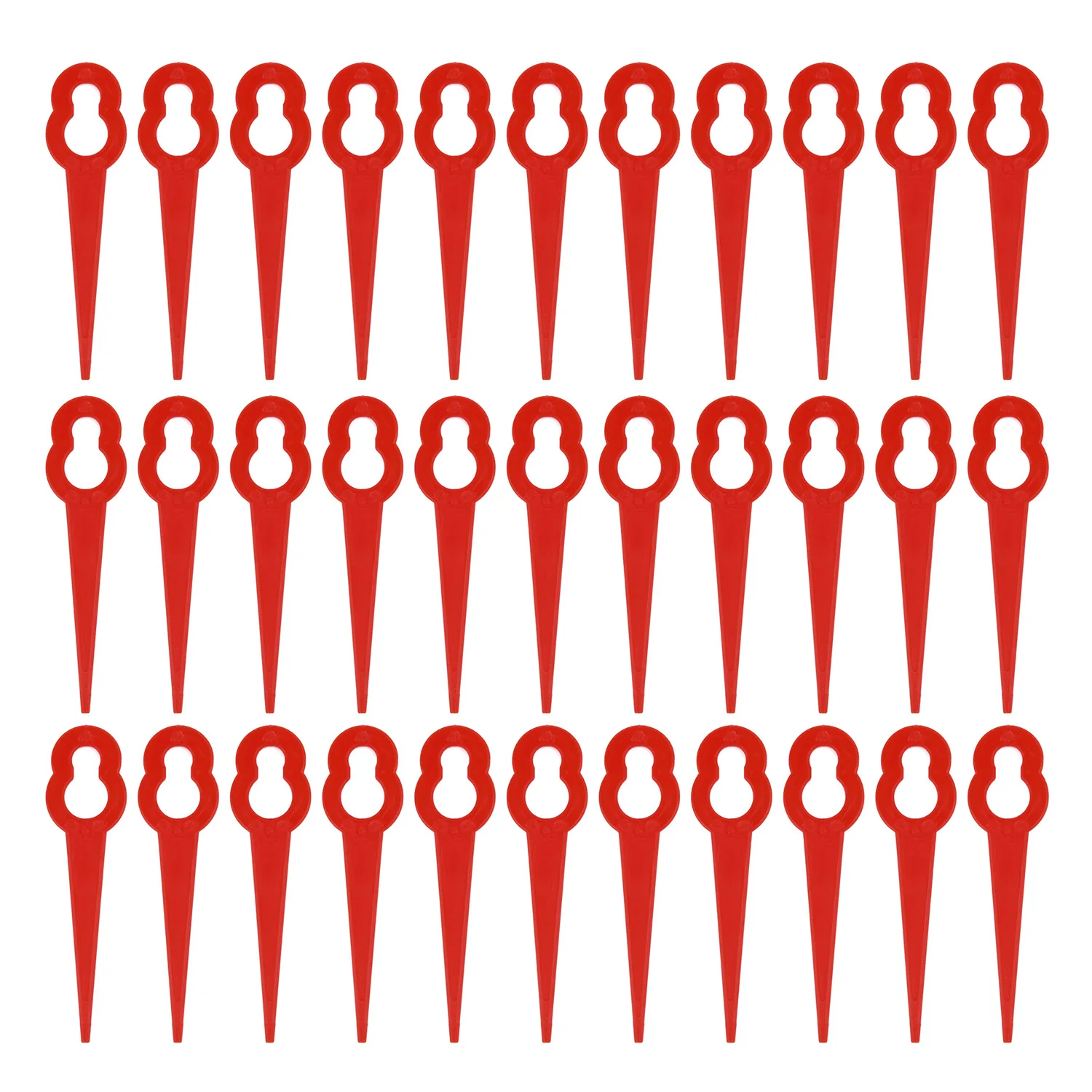 Красный газонокосилка режущие лезвия для Florabest LIDL триммер Запчасти 80x набор