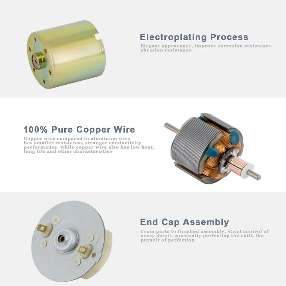 DC 12V 50RPM 100RPMGear мотор с высоким крутящим моментом Электрический микро редуктор