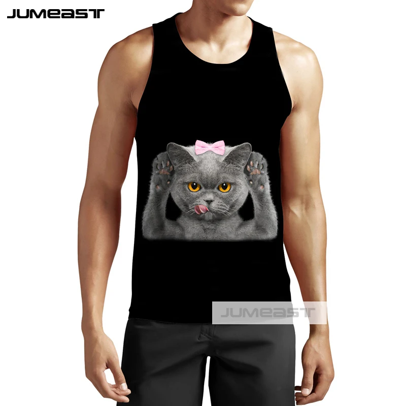 Jumeast/новый бренд 3d принт забавные животные для мужчин/женщин топы на бретелях