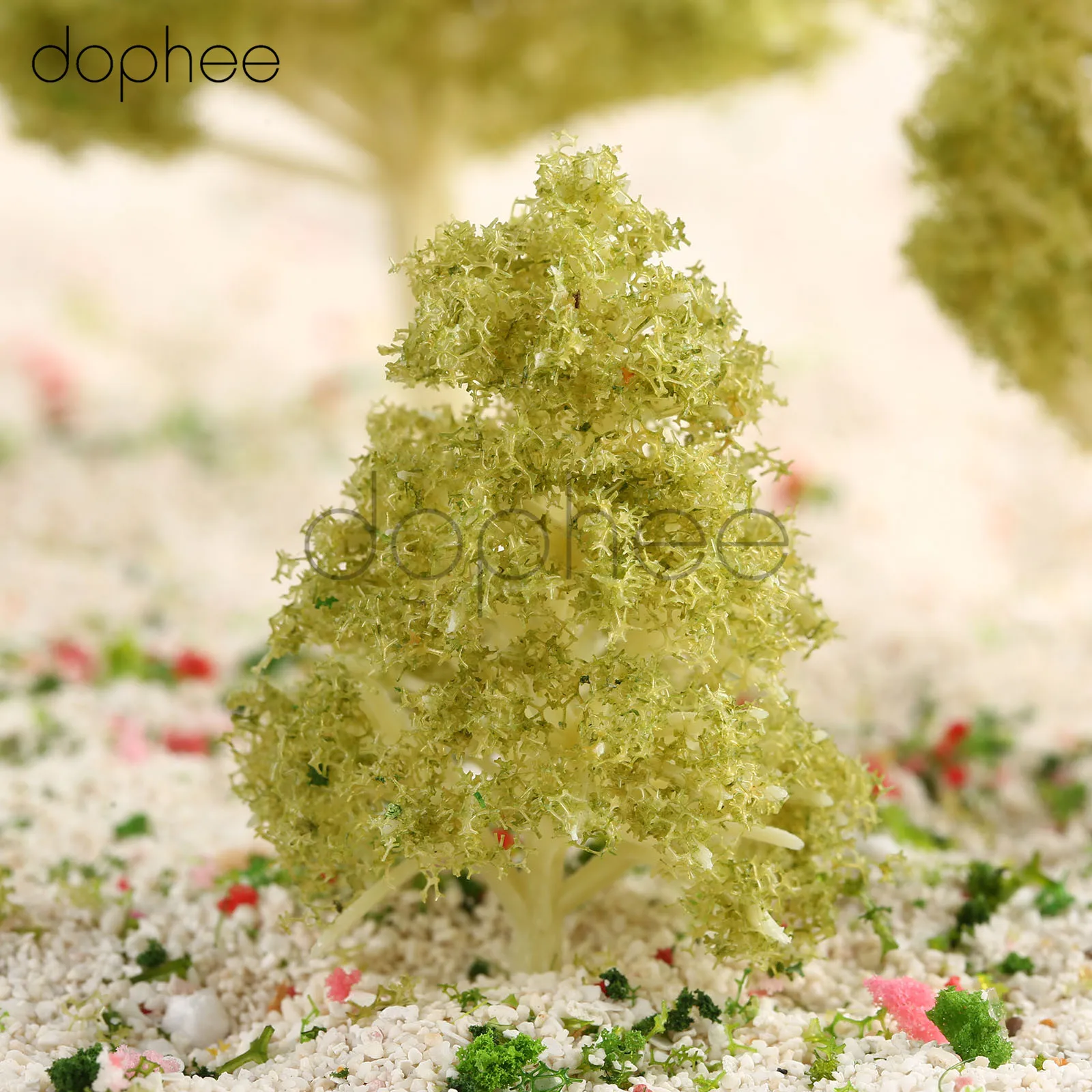 dophee 12pcs Model aspen trees + 10pcs pyramidal 5pcs poplar landscape Scene Scenery | Дом и сад