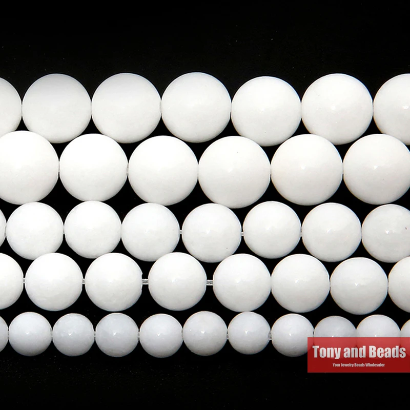 Бусины из белого фарфора и нефрита 4/6/8/10/12/14 мм|jade loose beads|loose beadsbeads free shipping |
