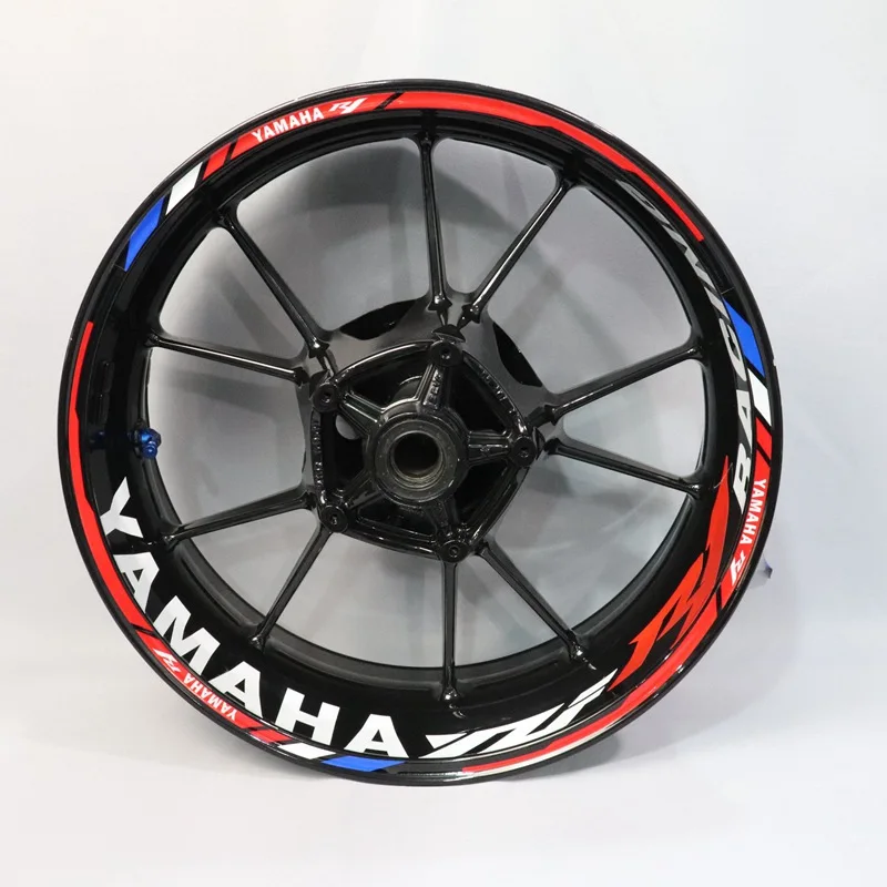 Водонепроницаемый светоотражающий стикер для мотоциклов YAMAHA R1, индивидуализированные наклейки на колеса, светоотражающая лента в полоску