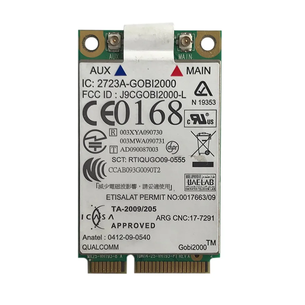 Карта для FRU 60Y3263 60Y3183 Lenovo Thinkpad разблокированная мини PCIE GOBI2000 EV-DO / HSPA 3G Wwan карта |
