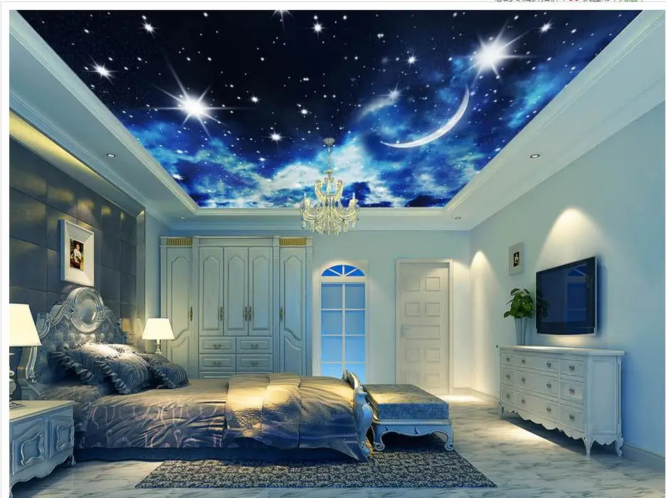 Photo wallpaper custom blue sky Landscape murals ceilings 3d mural | Обустройство дома