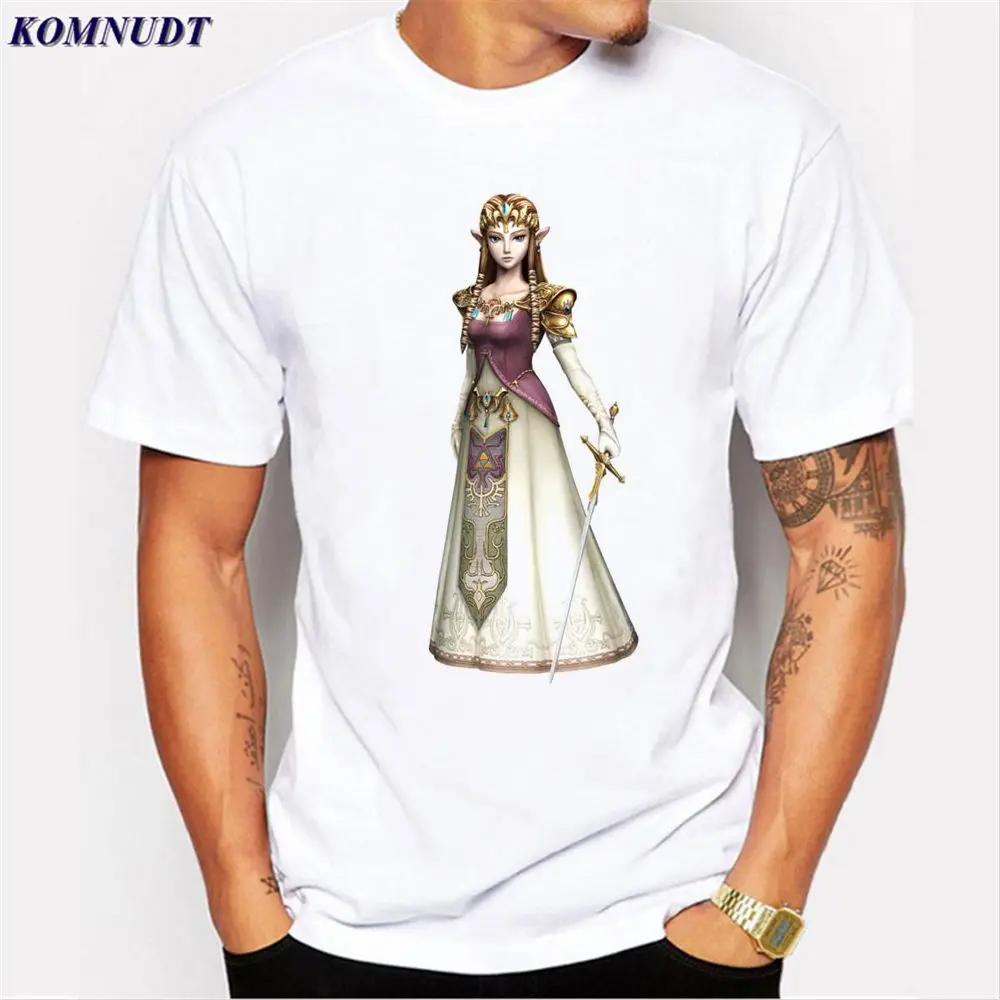 2018 Legend of Zelda футболки Для мужчин игры SWAG человек Футболки Лето Высокое качество