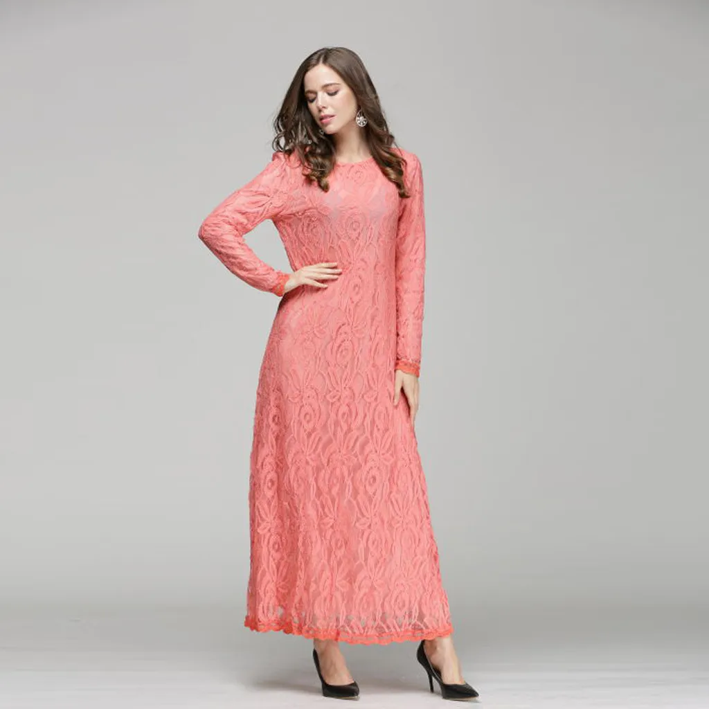 Мусульманские платья и абайя для женщин повседневное летнее длинное платье с