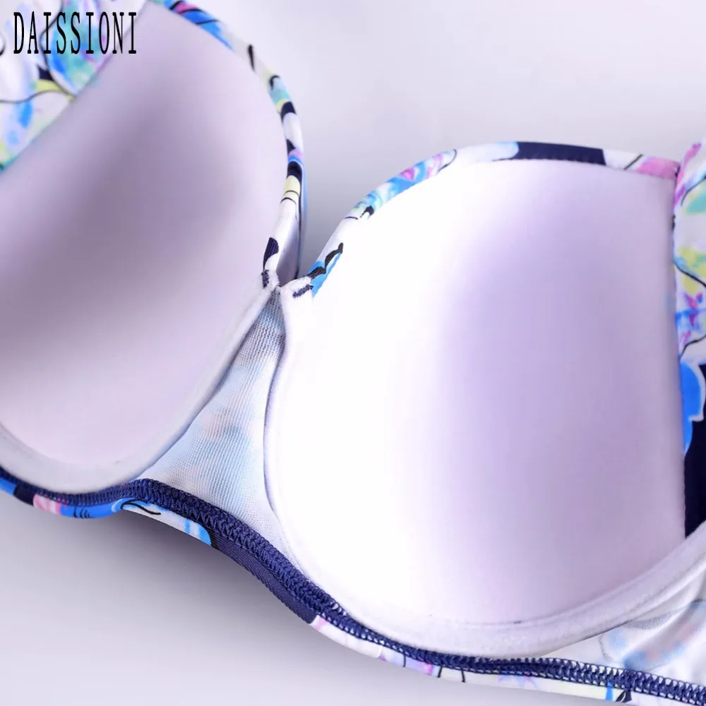 Женский Регулируемый купальник купальный костюм комплект бикини с эффектом пуш