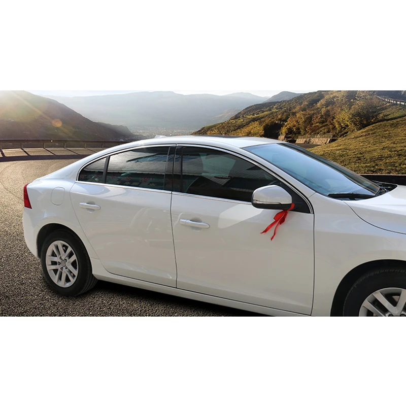 Lsrtw2017 304 нержавеющая сталь окна автомобиля планки для volvo s60 2012 2013 2011