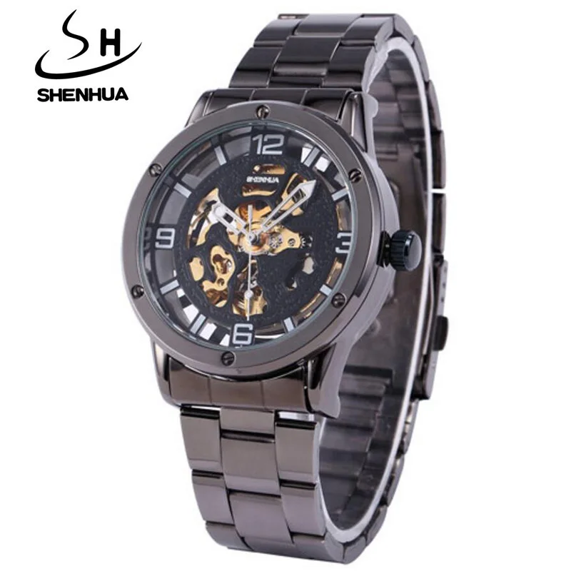 Часы скелетоны Мужские механические модные роскошные брендовые