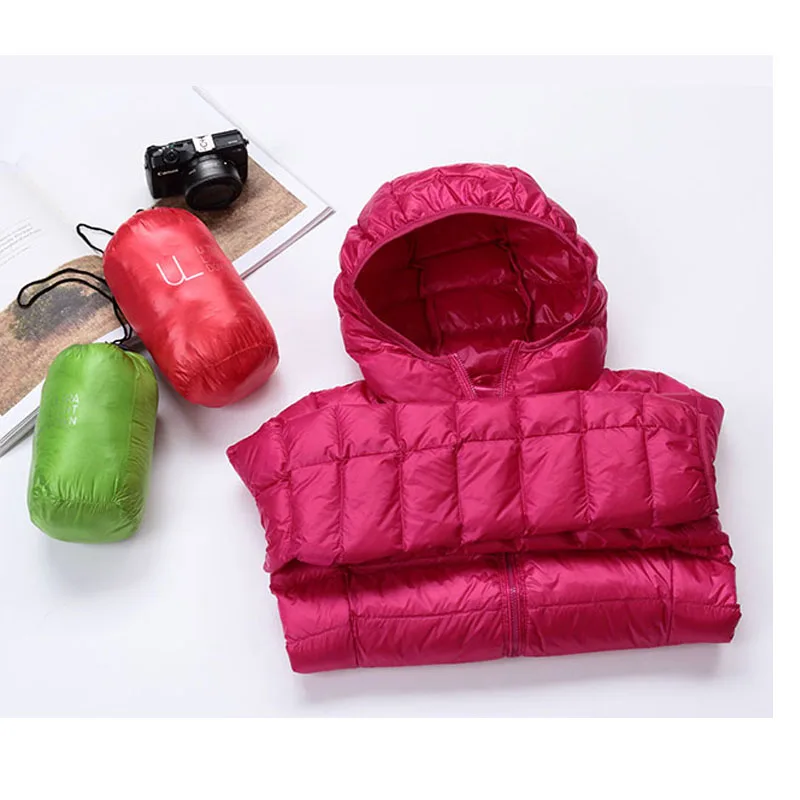 90% Пато Абахо chaquetas con capucha de manga калиенте abrigo Invierno mujeres ультра ligero femenino парка YRF001|Женские пуховики| |
