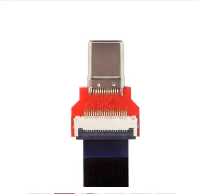 Type-C USB 3 1 USB-C Реверсивный штекер-штекер FPC плоский кабель для зарядки данных Mac book