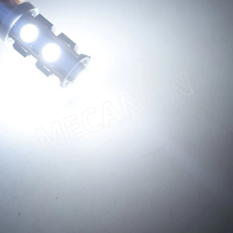 100X Автомобильные светодиодные лампы BA9S T4W 5050 LED 9 SMD номерные знаки индикатор