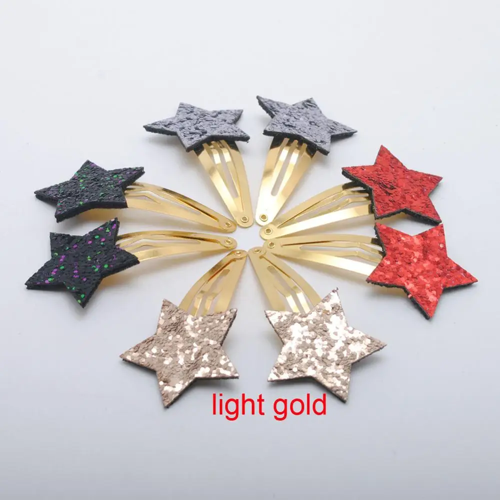 8PCS Hairclips 6 шт./8 шт./лот, заколки для девочек, блестящая корона в форме звезды, подарок на день рождения, аксессуары для волос для девочек, детские заколки для волос - Цвет: 8PCS Hairclips