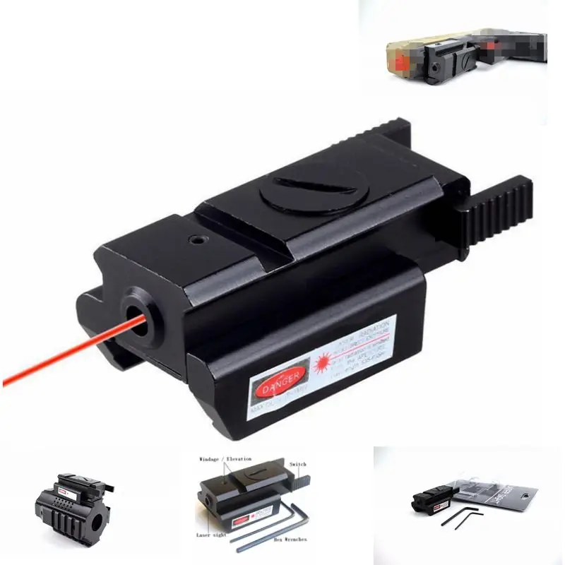 

Tactical Glock 17 Pistol Red Dot Laser Sight Hunting Handgun Rifle Use Sight For 20mm Rail Mount Laser Sight For Guns