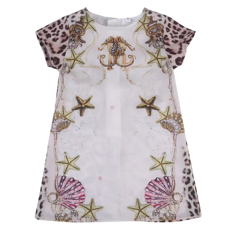 2017 г. Платье с цветочным рисунком для маленьких девочек милый сарафан Девочек