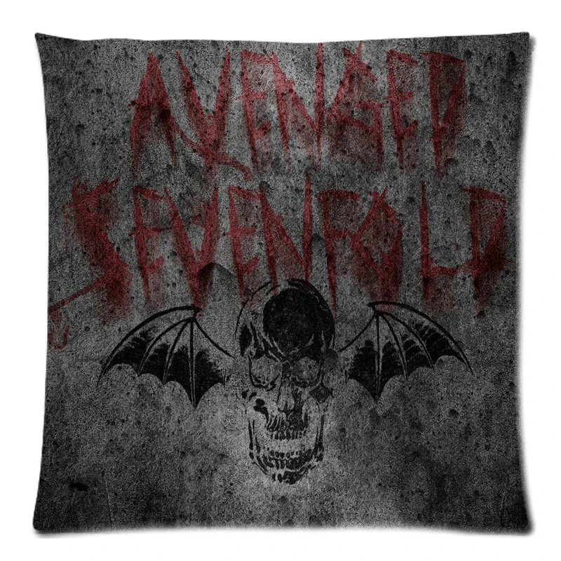 Наволочка для подушки Avenged Sevenfold &amp A7X с двойной печатью сбоку и наволочка из