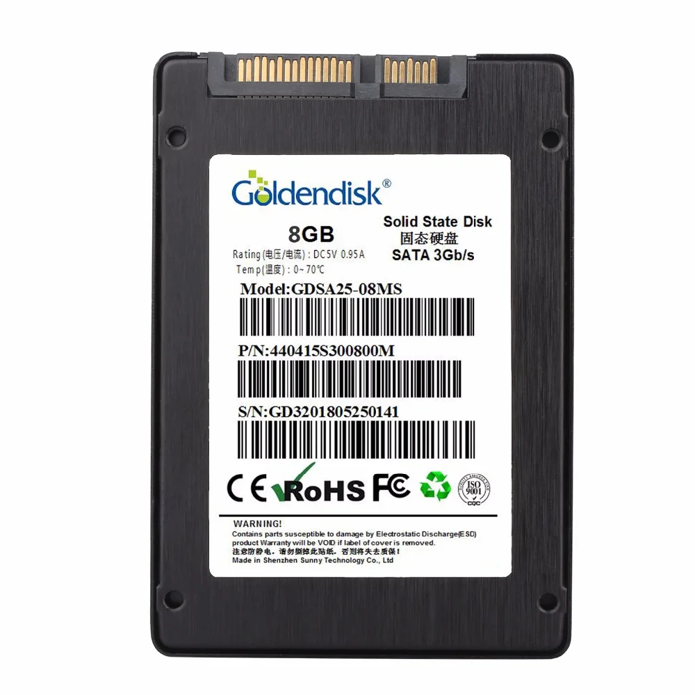 Жесткий диск Goldendisk GD внутренний жесткий 8 ГБ 2 5 дюйма SATA II SSD 3 для ATM/POS/обслуживания