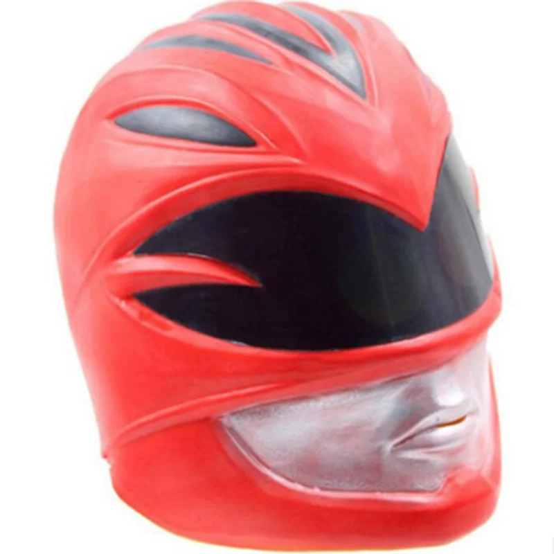 Zyuranger Ranger маска красный рейнджеры шлем для косплея супергероя косплей аксессуар красный шлем ролевые игры взрослый латексный головной убор Хэллоуин