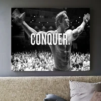 arnold schwarzenegger conquer poster and print canvas art painting wall pictures for living room decoration home decor no framed