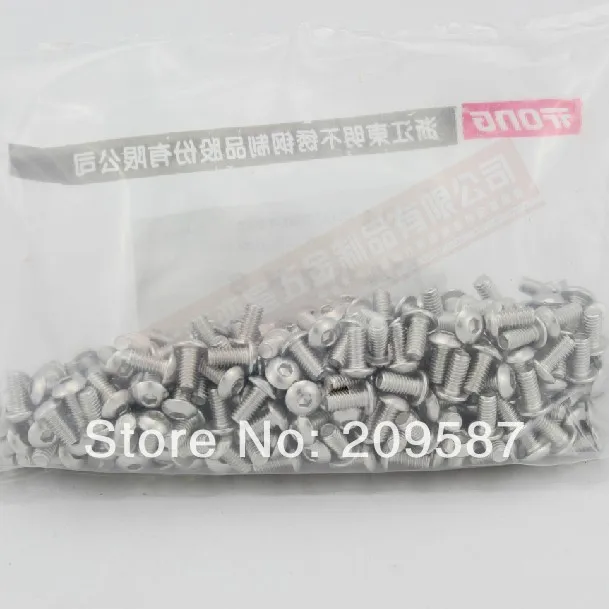 100 шт./лот Metric M3x5mm винты с шестигранной головкой из нержавеющей стали|screw style|screw in