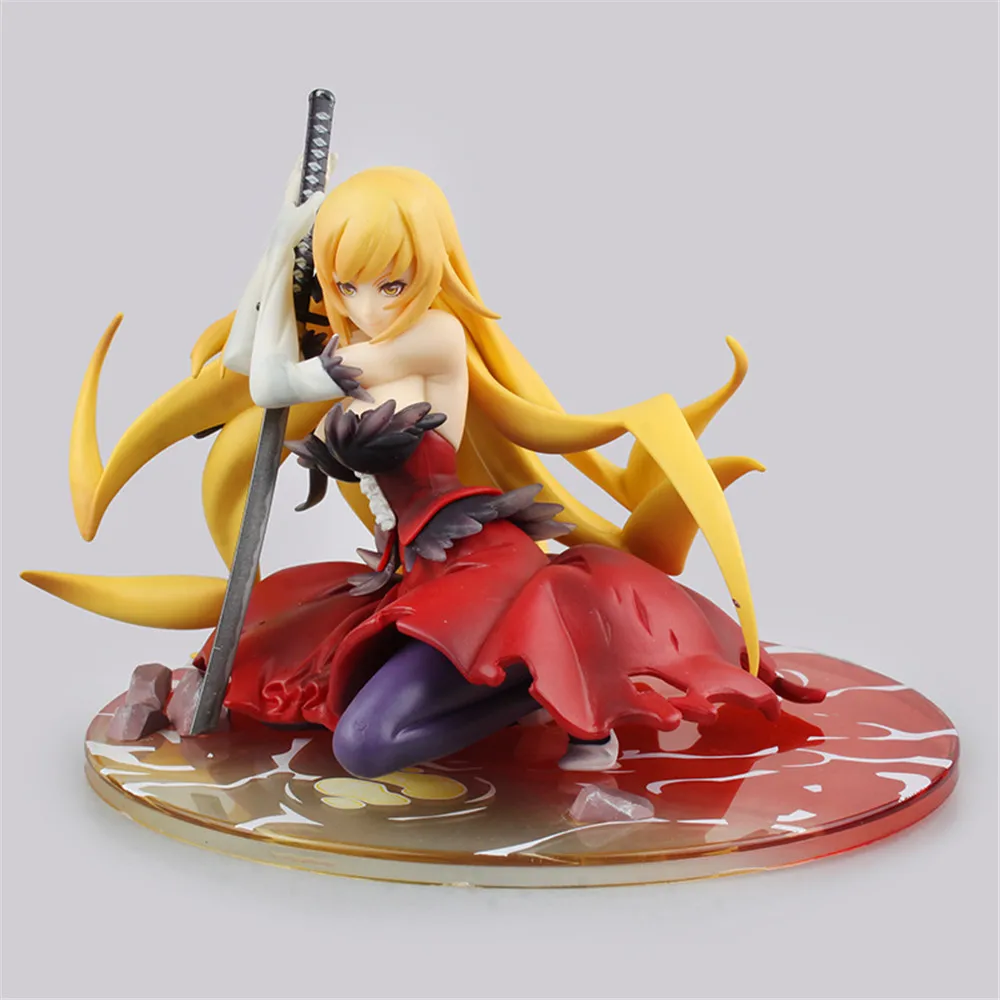 Monogatari Nisemonogatari Oshino Shinobu аниме фигурка с оружием Ver. ПВХ секс кукла подарок Детская
