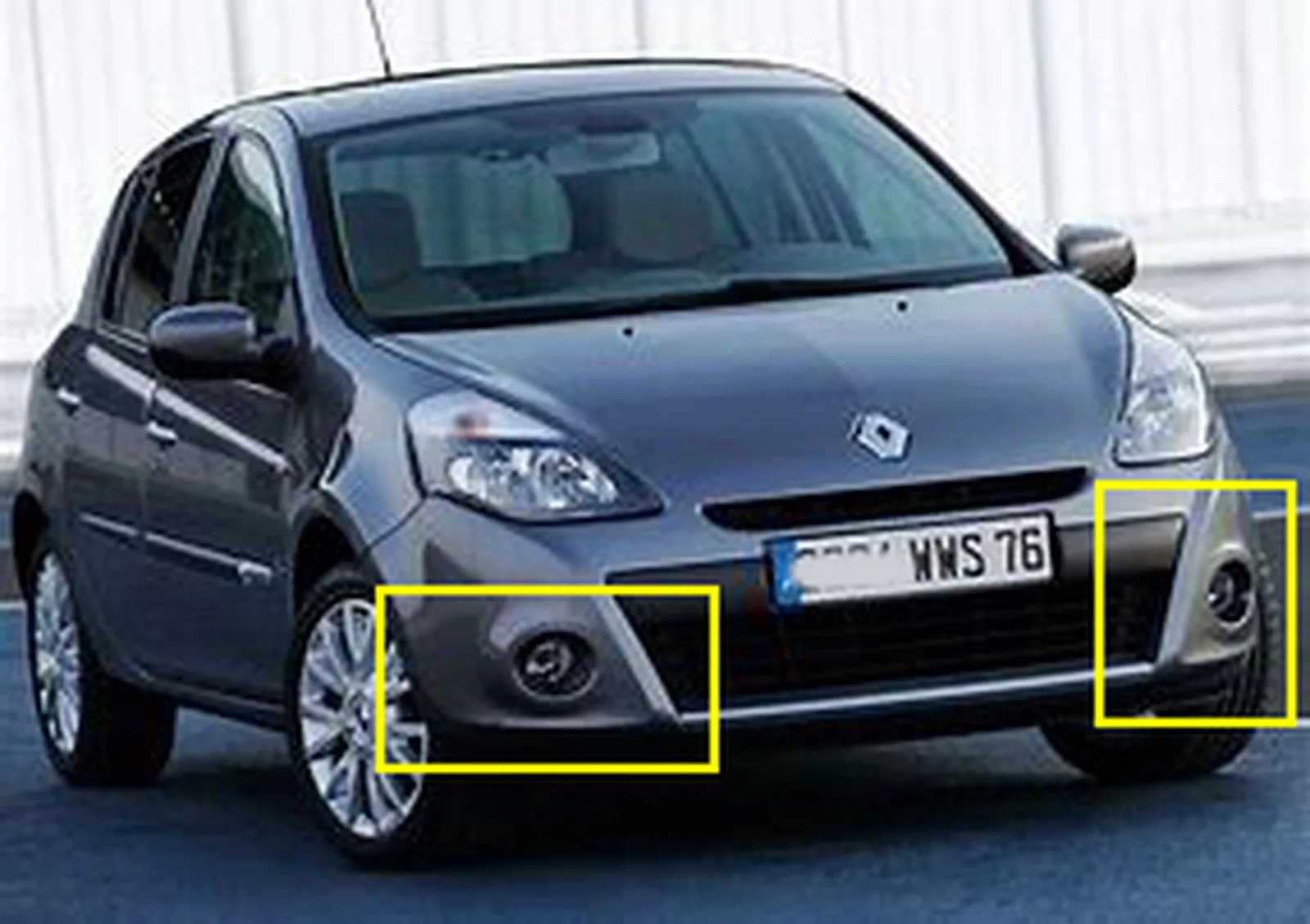 ANGRONG передние противотуманные фары Светильник лампы L & R без лампочки для Renault Clio