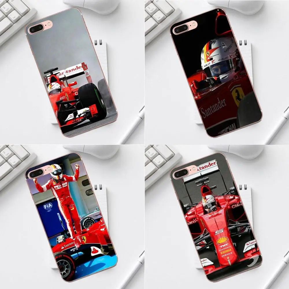 Qdowpz Sebastian Vettel для iPhone X XS Max XR 4 4S 5 5C SE 6 6S 7 8 Plus Galaxy A3 A5 J1 J3 J5 J7 2017 TPU|Бамперы| |