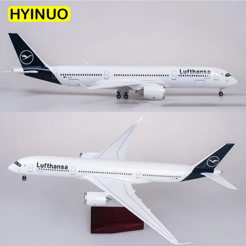 Модель самолета Lufthansa масштаб 1/142 47 см|Вертолеты самолеты корабли космическая