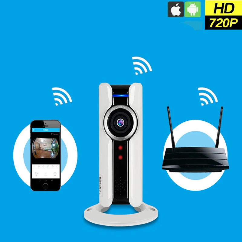 Мини WiFi VR IP Камера Беспроводной 720 P HD Smart 180 панорамный сеть видеонаблюдения