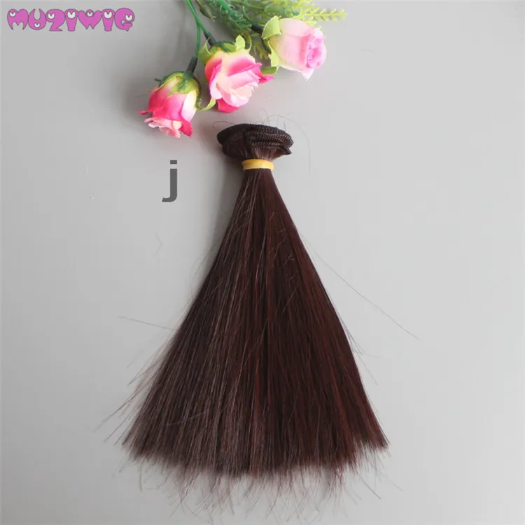 Куклы парики 15*100 см прямые волосы парики для 1/3 1/4 1/6 BJD SD Blyth куклы