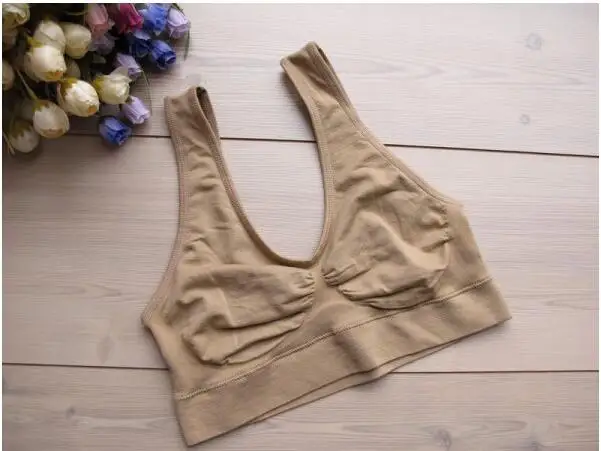 beige(no pad) Женский спортивный бюстгальтер для йоги, дышащий, Быстросохнущий Топ, ударопрочный, с перекрестной спинкой, пуш-ап, фитнес, Активный бюстгальтер, тренажерный зал, бег, бюстгальтер - Цвет: beige(no pad)