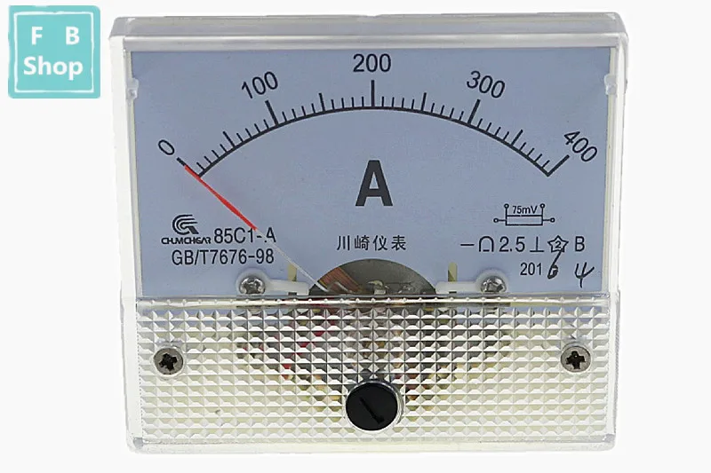 400A 1 шт. 85C1-A 100A 150A 200A 250A 300A 400A 500A DC аналоговый измеритель Панель усилитель тока амперметры датчик - Color: 400A