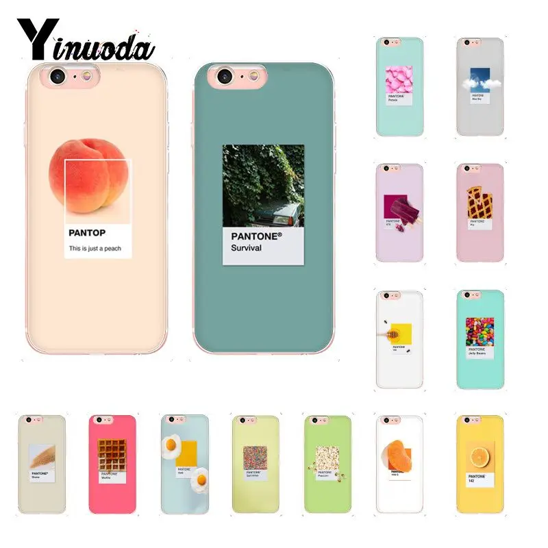 Yinuoda Pantone конфетный цвет фруктовое печенье sunshine sky Novelt Fundas чехол для телефона iPhone 8