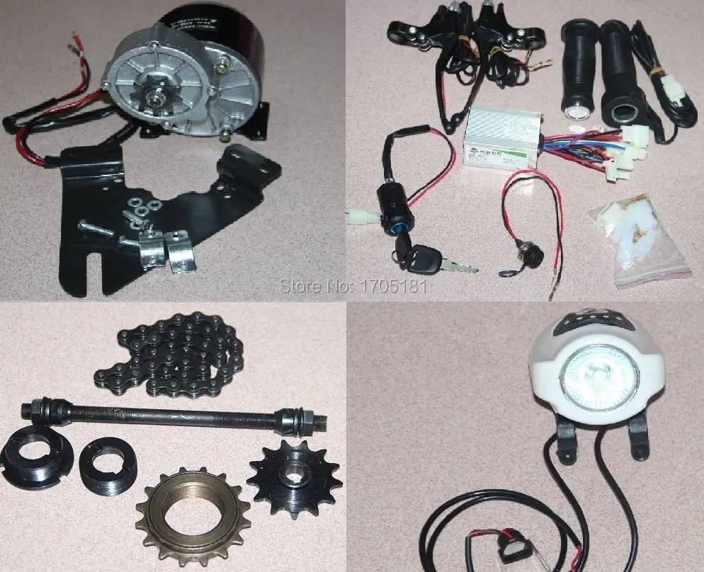 24 В 350 Вт Электрический велосипед conversion kit diy мотор Кисточки Двигатель Велоспорт