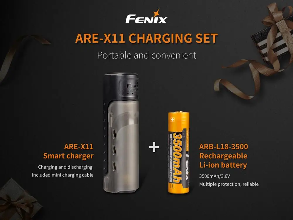 Набор для зарядки Fenix умное зарядное устройство 5 В USB выход умная батарея | Лампы и
