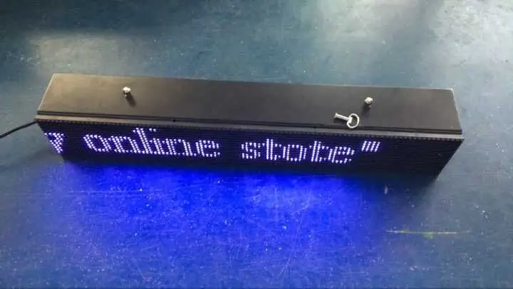 LED SCROLLING SIGN P10 Signs for Window Front White Color Led Display Board waterproof cabinet16*96 dots wifi control system | Электронные