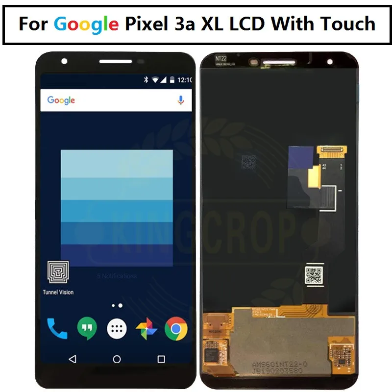 Для Google Pixel 3a ЖК дисплей Экран кодирующий преобразователь сенсорного экрана в