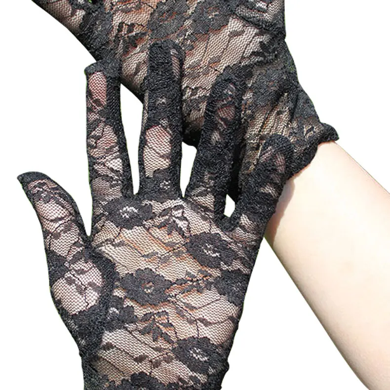 Valink 2017 New Fashion Women's Lace Hollow-Out Gloves Sun Protection Accessories Skid Resistance Pattern Female Hot | Аксессуары