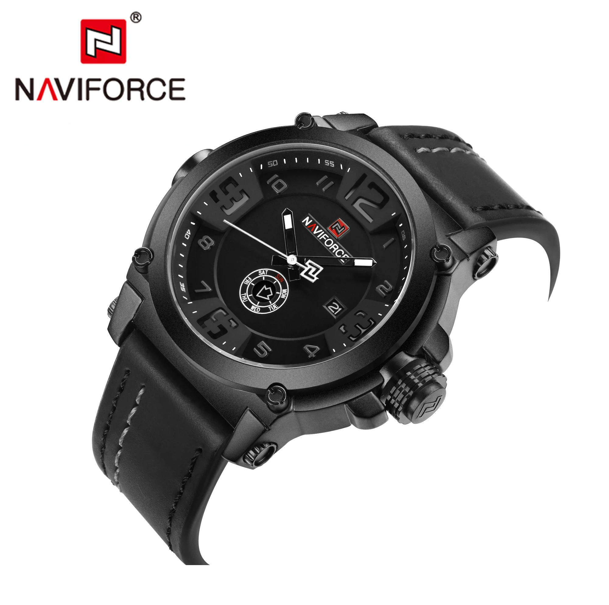 Часы наручные Naviforce Мужские кварцевые модные спортивные водонепроницаемые с