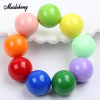 24mm acrylic big round beads small hole smooth surface handmade accessories for jewelry necklace bracelets design