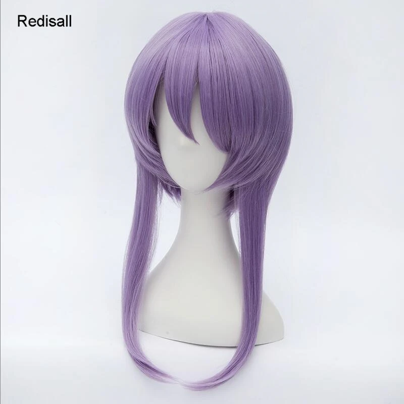 Серафим конца косплей парик Hiiragi Shinoa светильник фиолетовый коса с прямыми