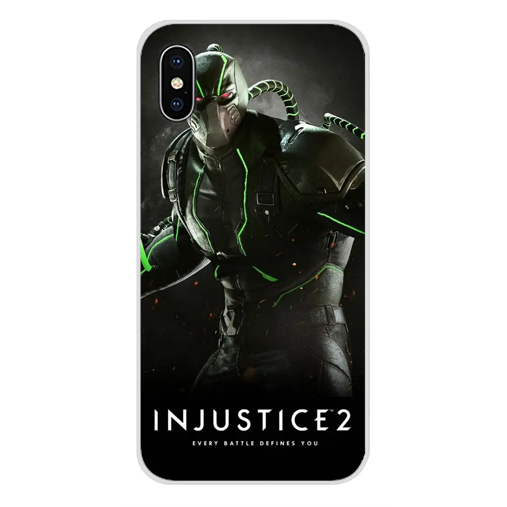 Стильная игра Injustice 2 аксессуары чехол для телефона Apple iPhone X XR XS MAX 4 4S 5 5S 5C SE 6 6S 7 8 Plus