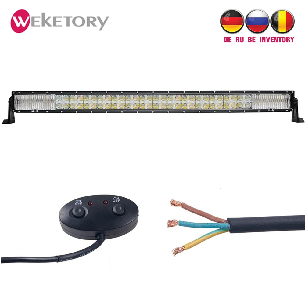 Weketory 7D 20 светодиодный DRL 42 дюйма 400W рабочий светильник Бар Для Трактор